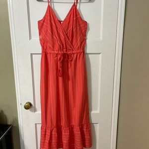 Summer orange Dress Size 8-10